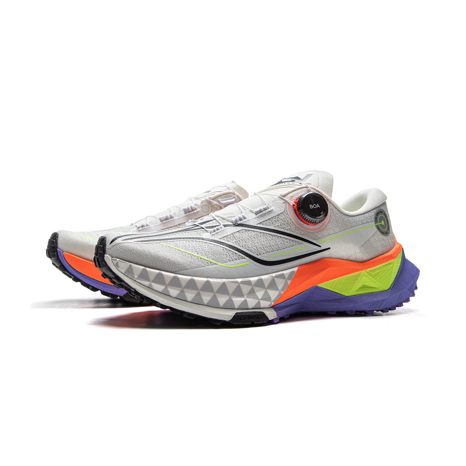 Li Ning De Lu 2 PRO Cushioning Slip Resistant Abrasion Resistant Rebound Low top Trail Running Shoes Men’s Gray