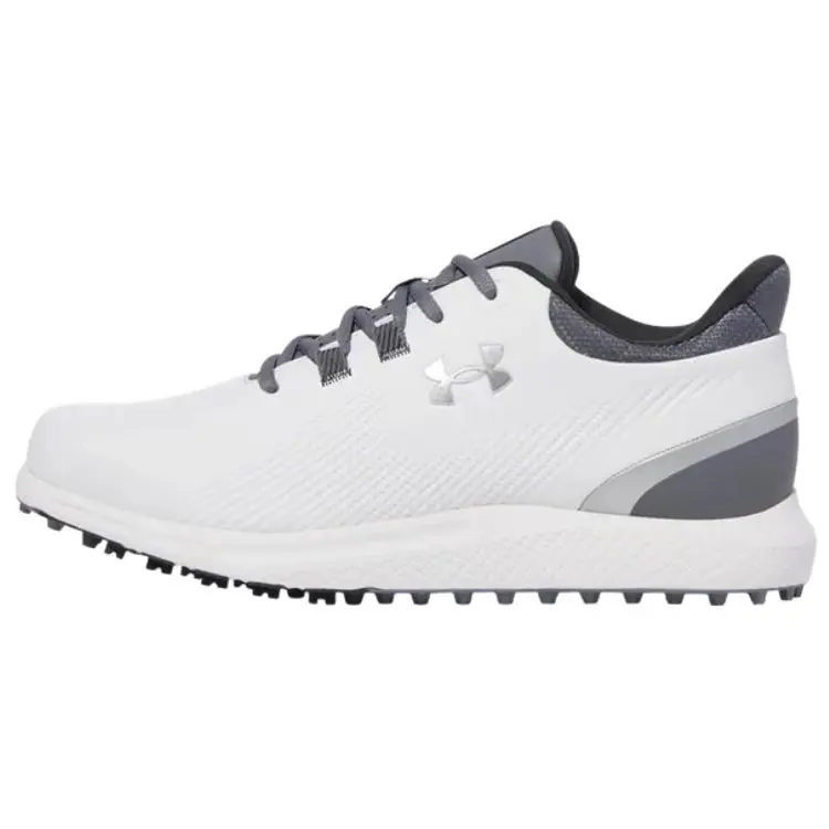 Under Armour Drive Medal Spikeless Wide 'White Titan Grey'