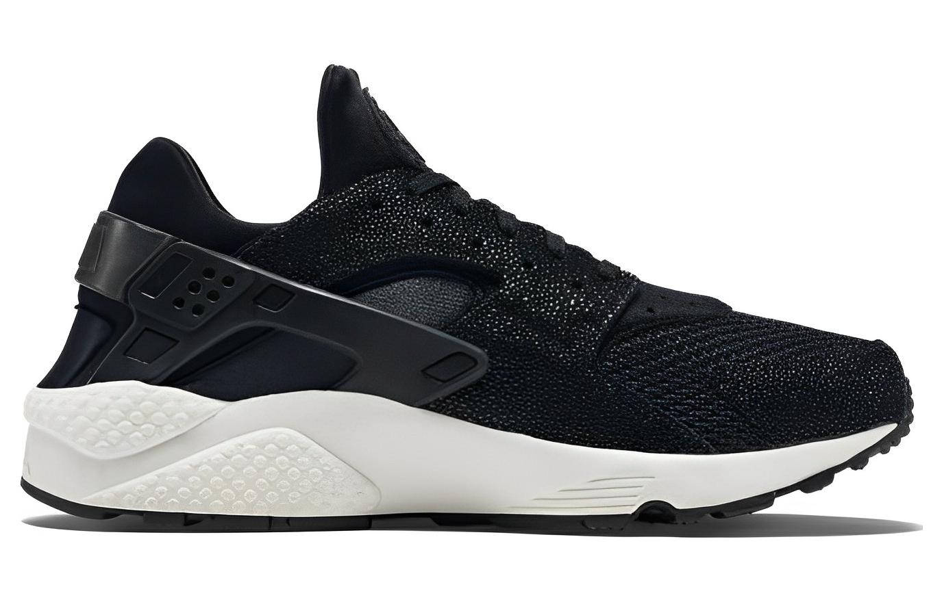 Мужские кроссовки Nike Huarache Run (черно-белые) — Чёрный / белый — фото 2