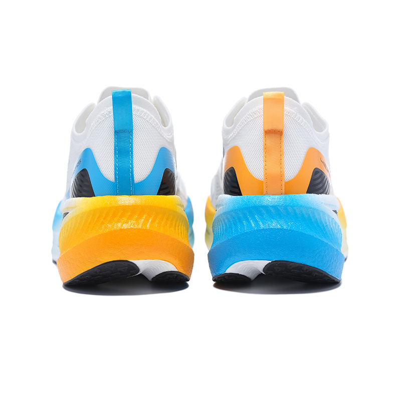 BMAI Jingtan FLY Cushioning Abrasion Resistant Breathable Support Low Top Running Shoes Unisex White Yellow Blue