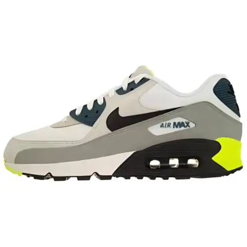 Nike Air Max 90 Abrasion Resistant Low top Running Shoes Men's White Black
