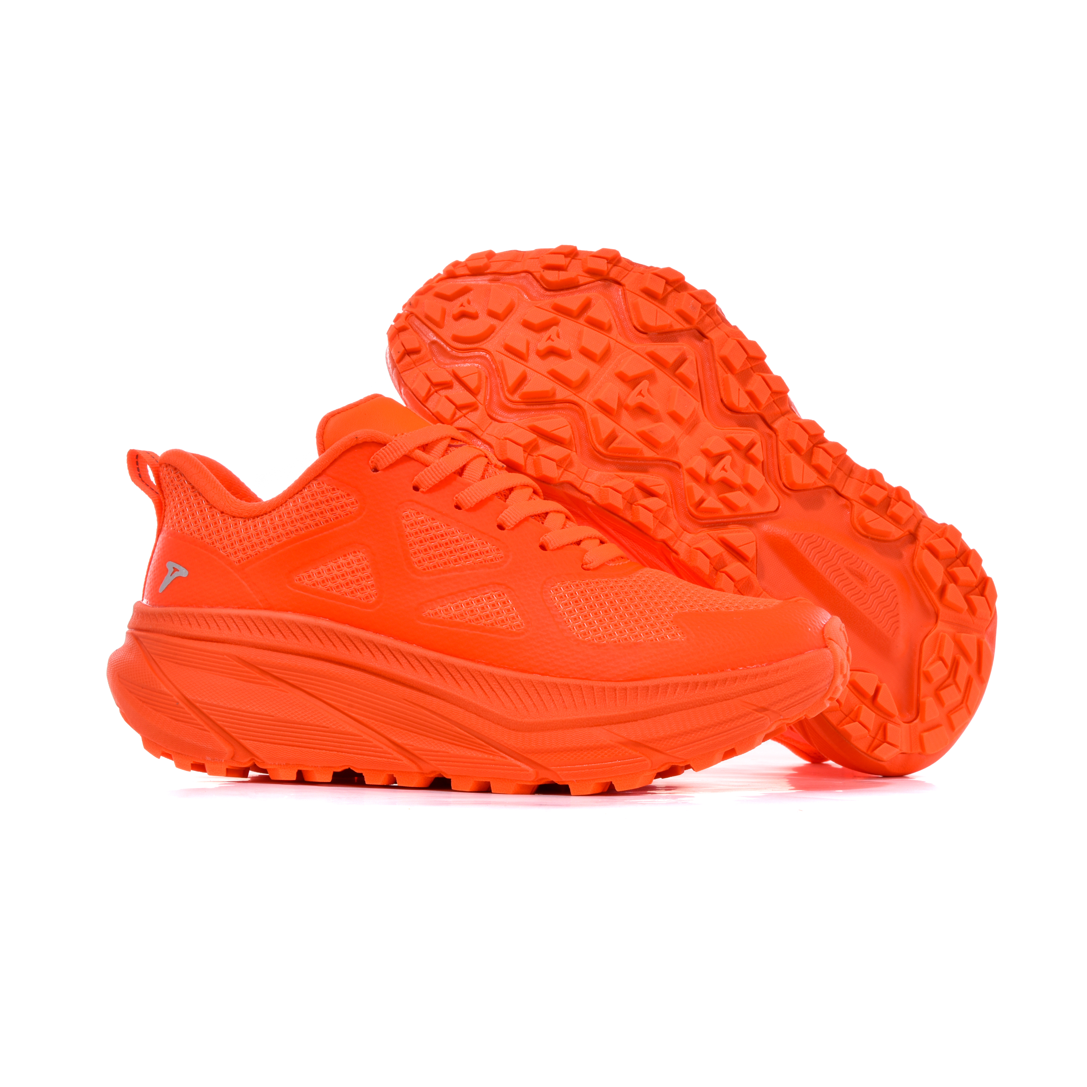 TREEPERI Cushioning, Slip Resistant, Lightweight, Height Enhancing Low Top Running Shoes Unisex Fluorescent Orange
