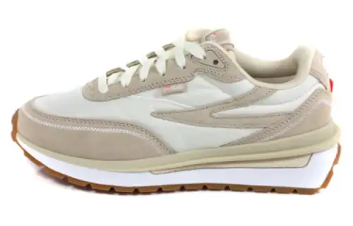 FILA Renno Cushioning, Wear Resistant Low top Running Shoes Women's White Khaki