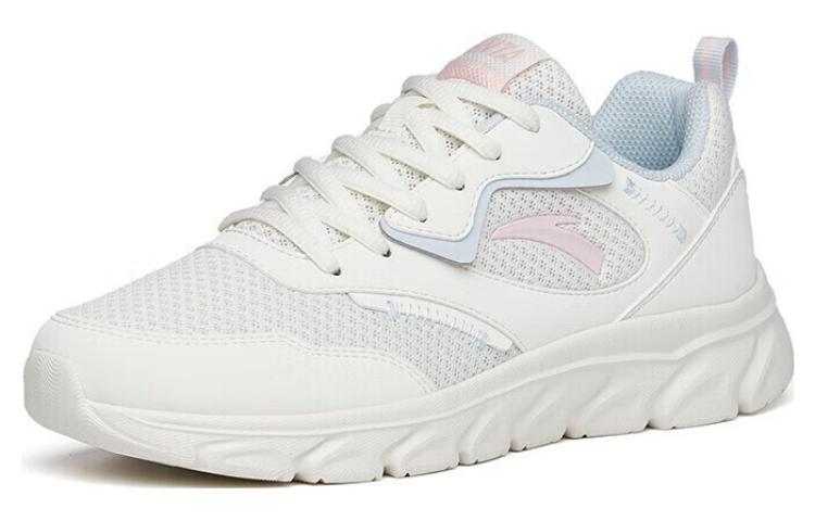Anta Mesh Cushioning Slip Resistant Abrasion Resistant Low top Running Shoes Women’s White Blue
