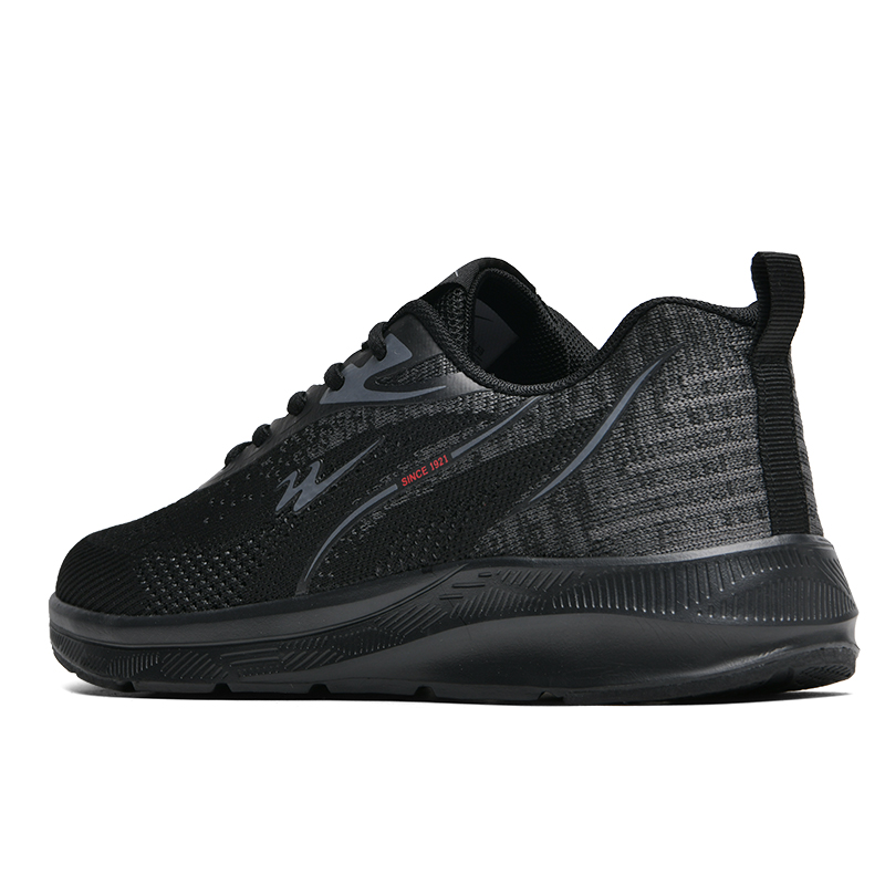 Binary Cushioning Rebound Lightweight Breathable Slip Resistant Low top Running Shoes Men’s Black