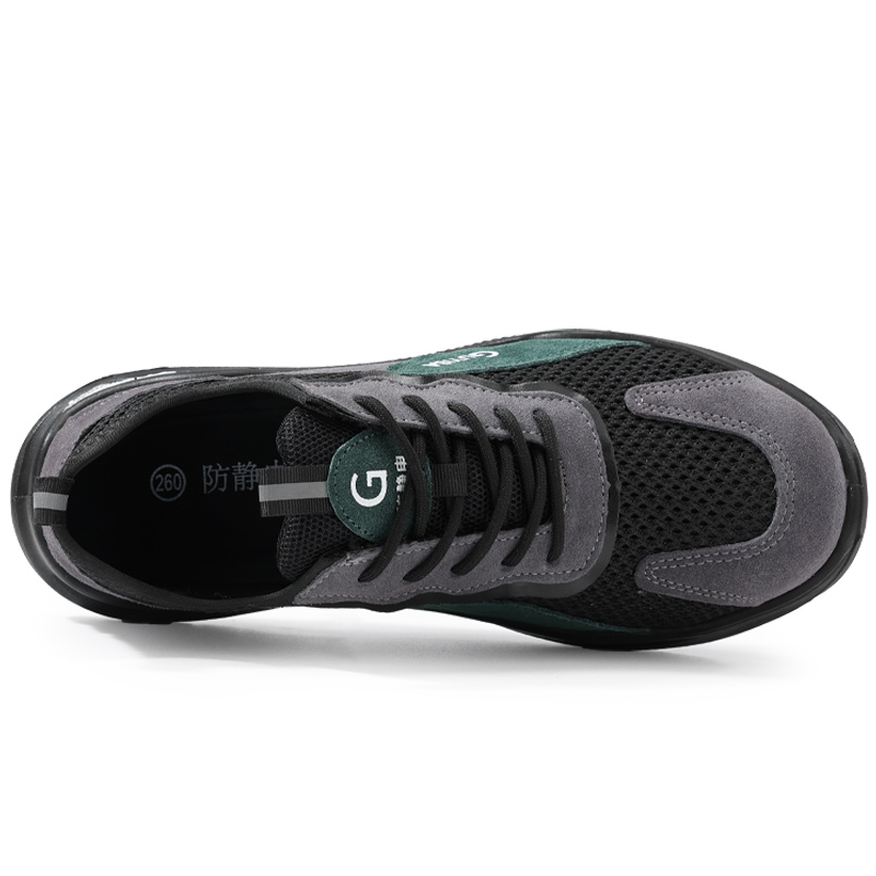 GUYISA Impact Resistant Slip Resistant Impact Resistant Slip Resistant Low top Outdoor Shoes Unisex Black