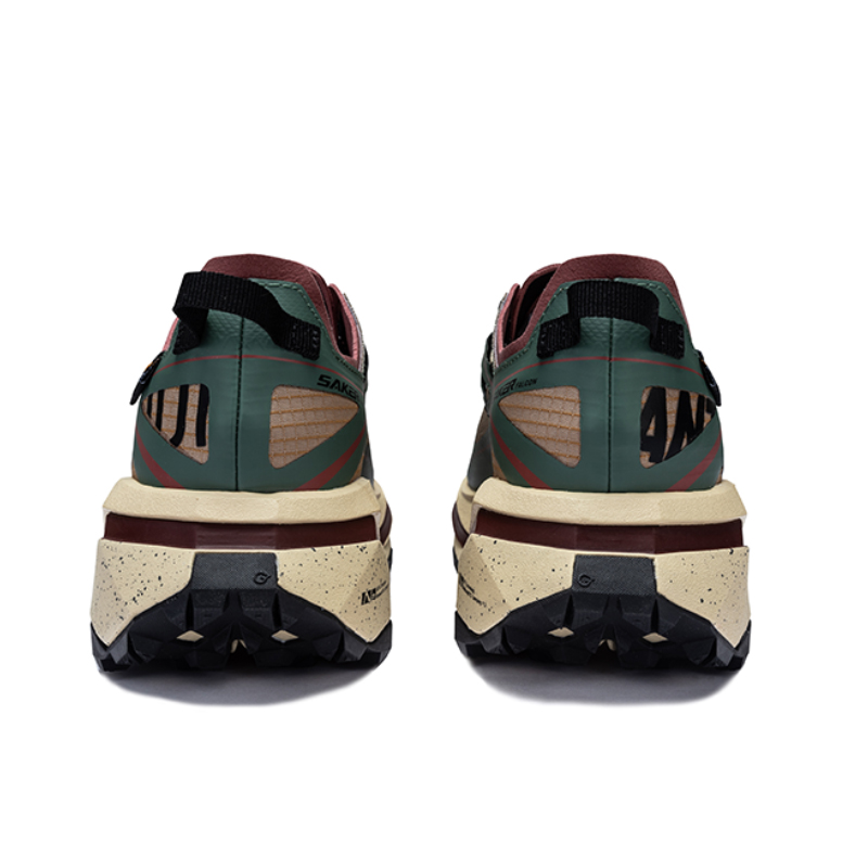Anta Slip Resistant Abrasion Resistant Low top Outdoor Shoes Men’s Plaid Brown