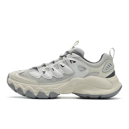 FILA TRUFFLE Textile, Synthetic Leather Low top Chunky Sneakers Men's Gray