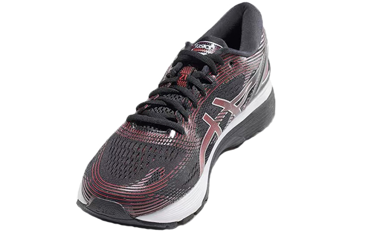 Кроссовки ASICS GEL-Nimbus 21 (черно-красный) — Чёрный / красный — фото 3