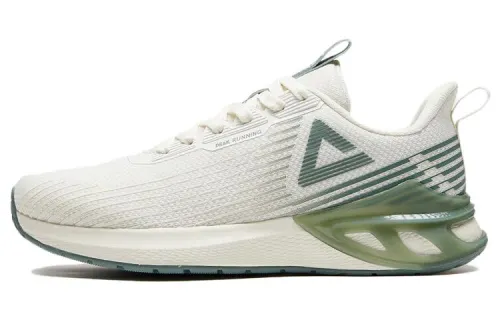 PEAK Comfortable Cushioning Slip Resistant Abrasion Resistant Low top Running Shoes Women's Beige Green