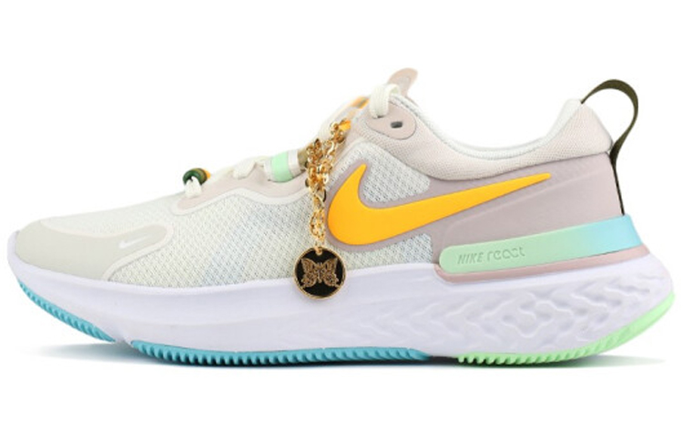 Женские кроссовки Nike Nike React Miler 1 (серыйзеленыйжелтый)