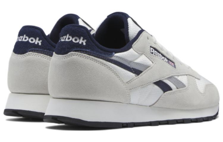 Кроссовки Reebok Classic Leather (серый / белый) — фото 5