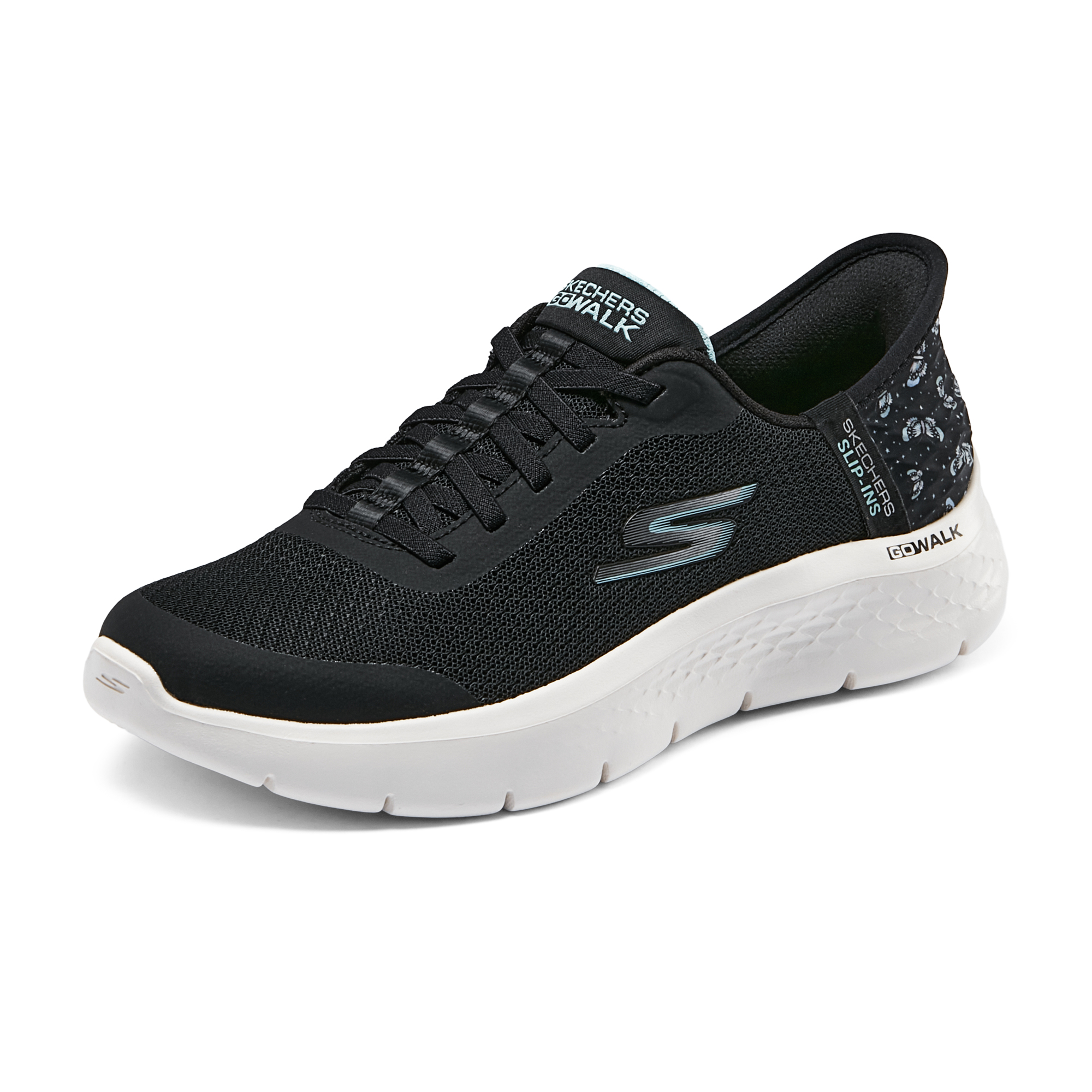 Skechers Go Walk Fle Comfortable Low top Running Shoes Women’s Black Green
