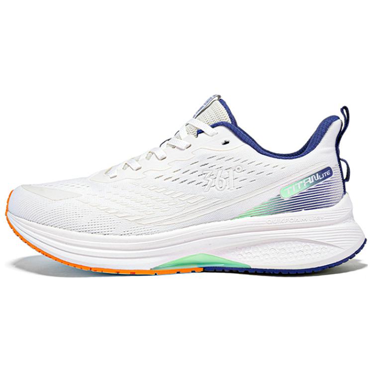 361° Titan Lite Slip Resistant Abrasion Resistant Low top Running Shoes Men’s White Blue