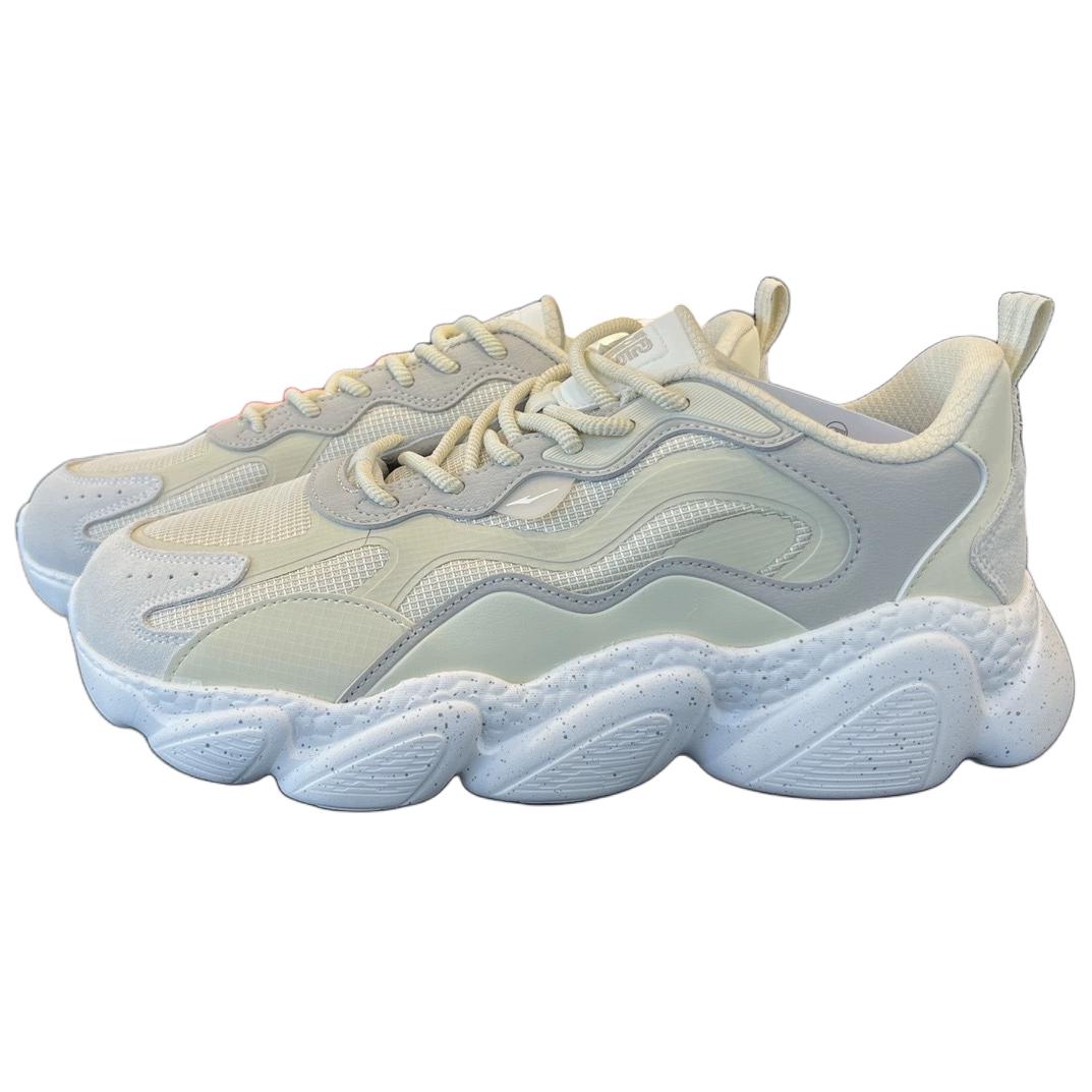 Erke Running Shoes Men’s Low Top Warm Linen/Ironman Gray