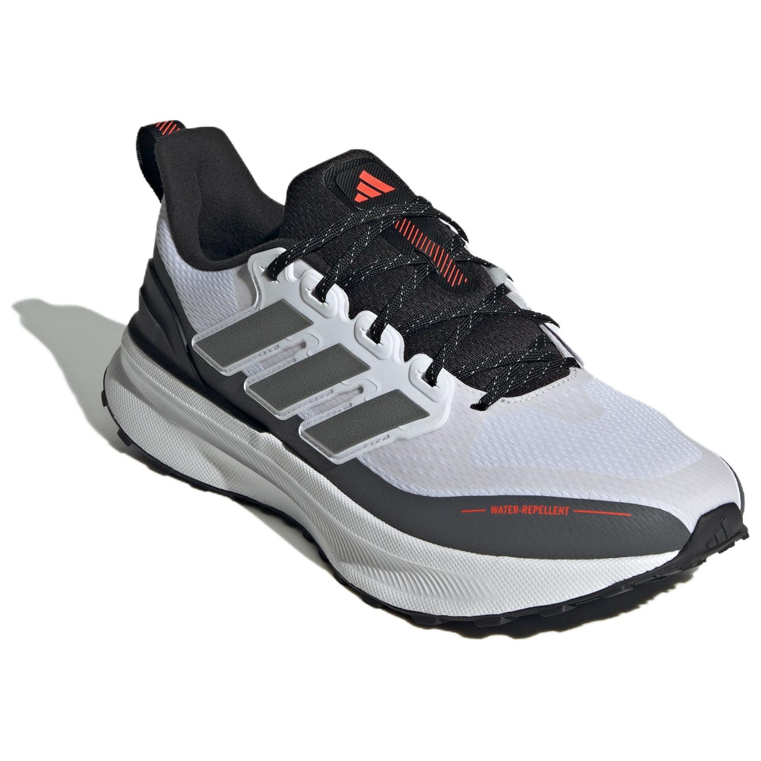 Adidas ULTRARUN 5 Slip Resistant Abrasion Resistant Low top Running Shoes Men’s White Gray