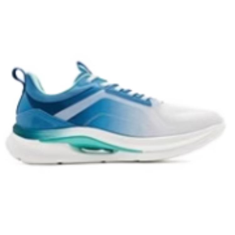 QIAODAN Speed Slip Resistant Abrasion Resistant Coverage Low top Casual Running Shoes Men’s White Blue
