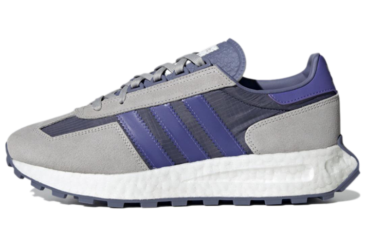 Adidas originals Retropy E5 retro comfortable shock-absorbing non-slip wear-resistant wrapping support lightweight low-top casual running shoes men and women same style gray purple