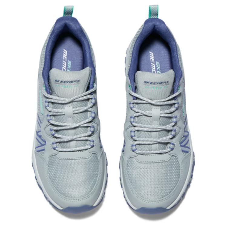 Skechers Hillcrest Moon Dye Cushioning Abrasion Resistant Breathable Rebound Low top Outdoor Shoes Women’s Gray Purple
