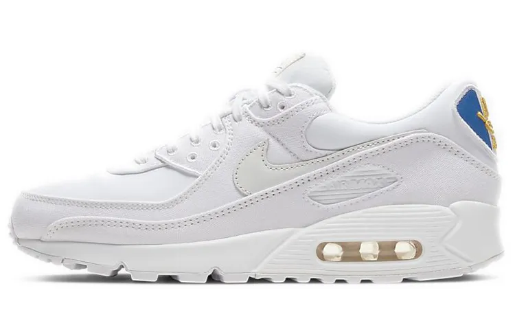 Nike Air Max 90 Fabric Cushioning Abrasion Resistant Cushioning, Wear Resistant Low top Casual Running Shoes Unisex