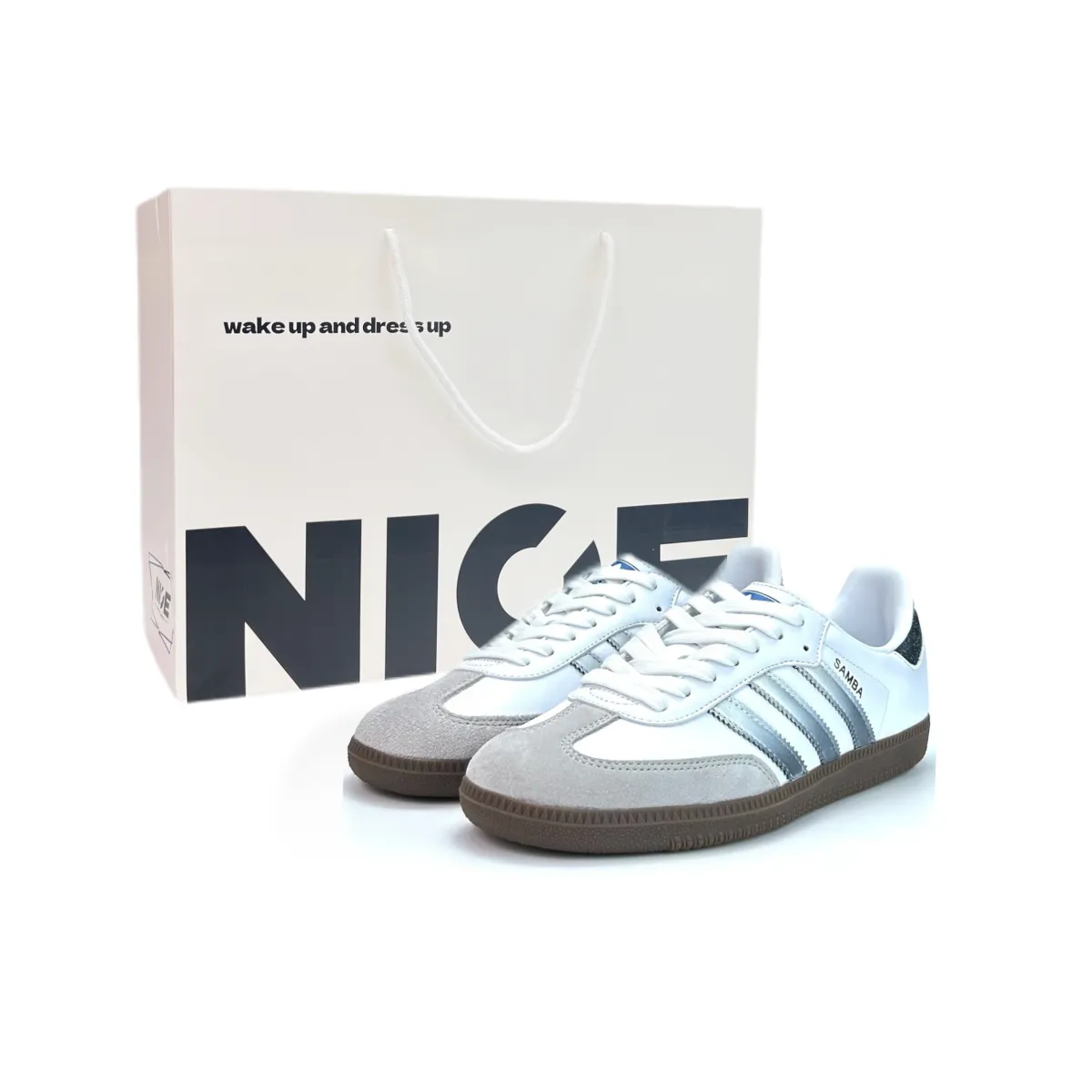 Adidas Originals SAMBA OG Spring Summer Thin Sole Shoes Low top German Army Trainers Unisex Silver