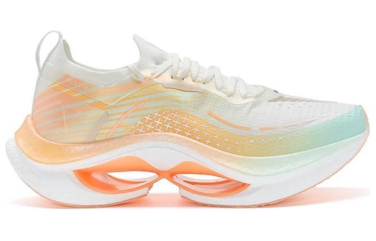 XTEP Cushioning Spin PRO Cushioning, Wear Resistant Low top Running Shoes Women’s White Orange
