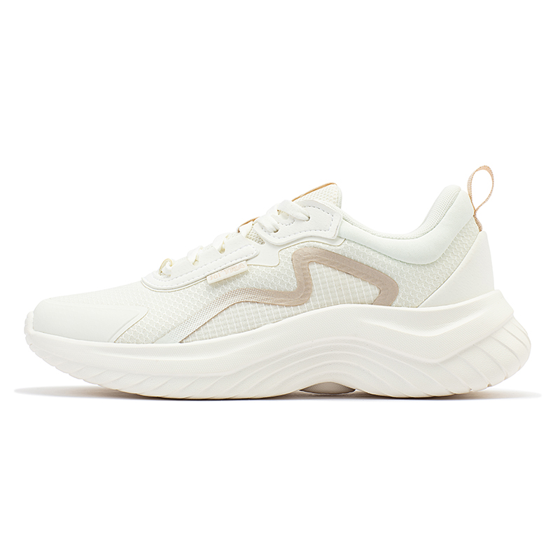 361° Breathable And Lightweight Low top Carbon Plate Running Shoes Women’s White Gold