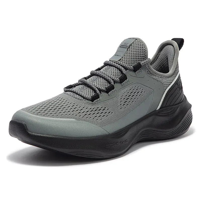 361° N40 Breathable Lightweight Breathable And Lightweight Low top Casual Running Shoes Men’s Gray Black