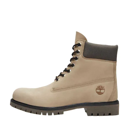 Timberland PREMIUM Leather Waterproof Short Outdoor Boots Men's Light Brown