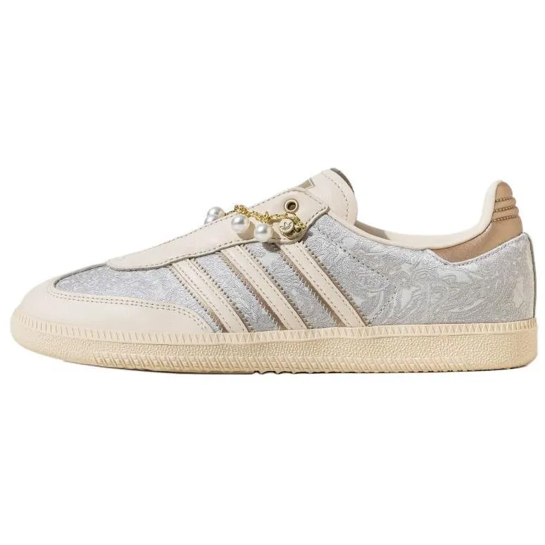 Adidas Originals SAMBA OG Abrasion Resistant Low top German Army Trainers Women's Light Gray