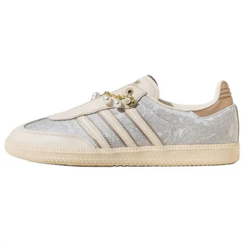 Adidas Originals SAMBA OG Abrasion Resistant Low top German Army Trainers Women's Light Gray