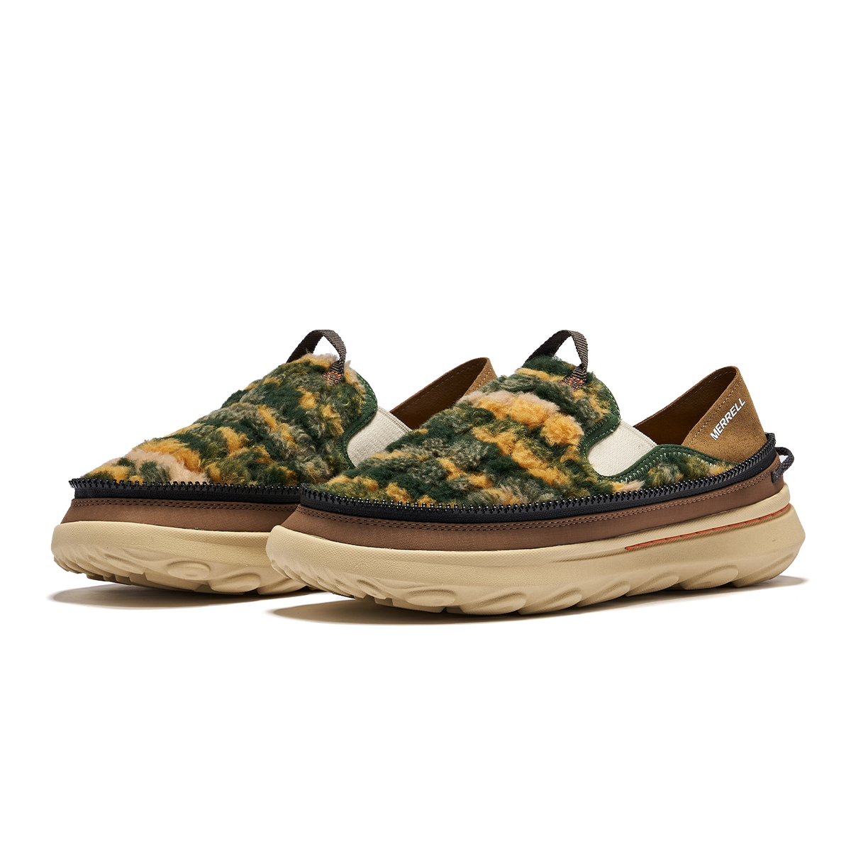 MERRELL HUT MOC 2 PACKABLE COZY Lightweight Low top Outdoor Shoes Men’s Yellow Green