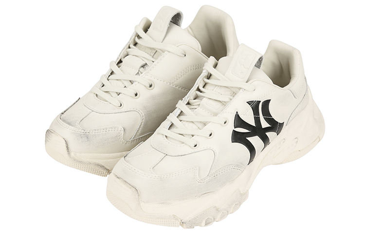 MLB Big Ball Chunky Sneakers Unisex Low Top Beige