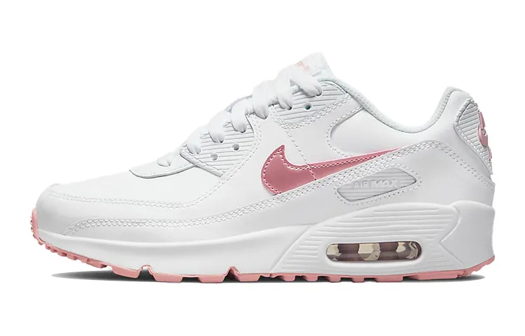 Nike Air Max 90 Leather 'White Pink Glaze' Gs