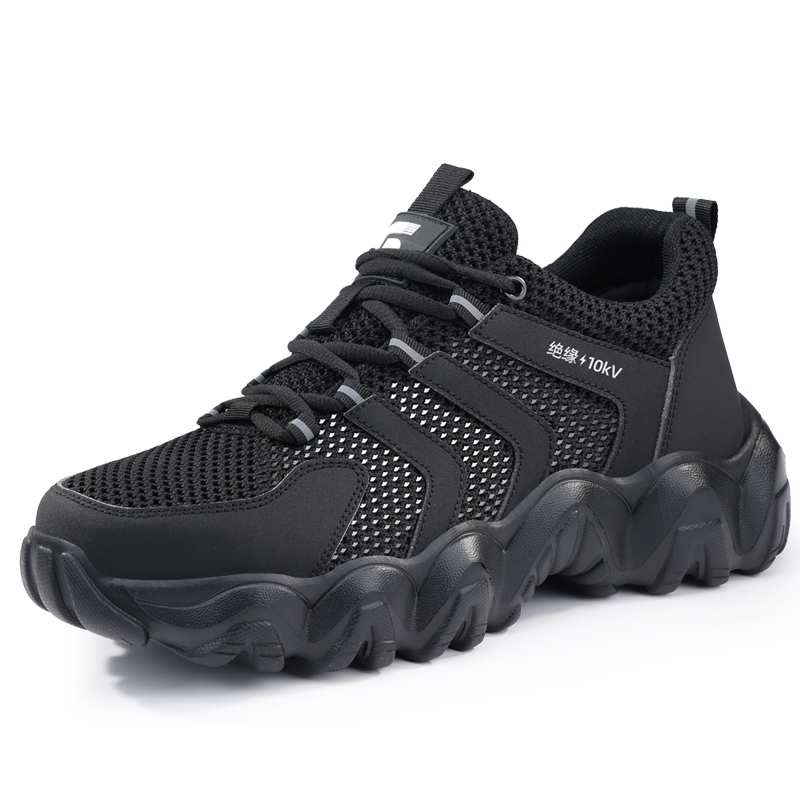 LANOUDUN Abrasion Resistant Breathable Coverage Low top Outdoor Shoes Unisex Black