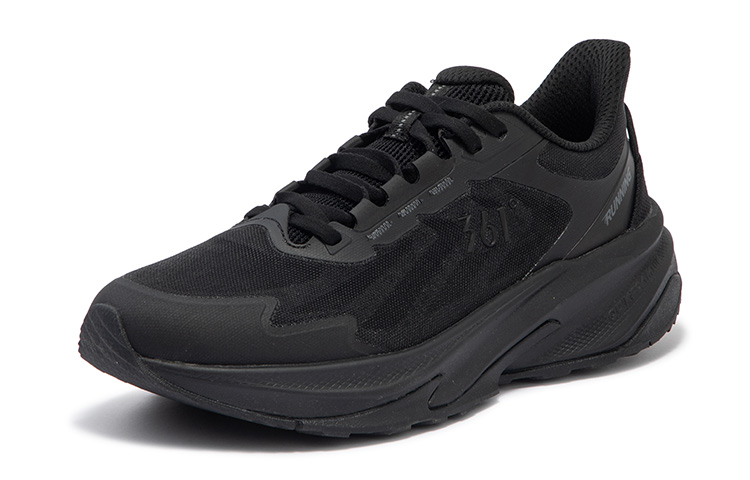 361° Riding Mountain Cushioning Slip Resistant Abrasion Resistant Low top Running Shoes Women’s Black Gray
