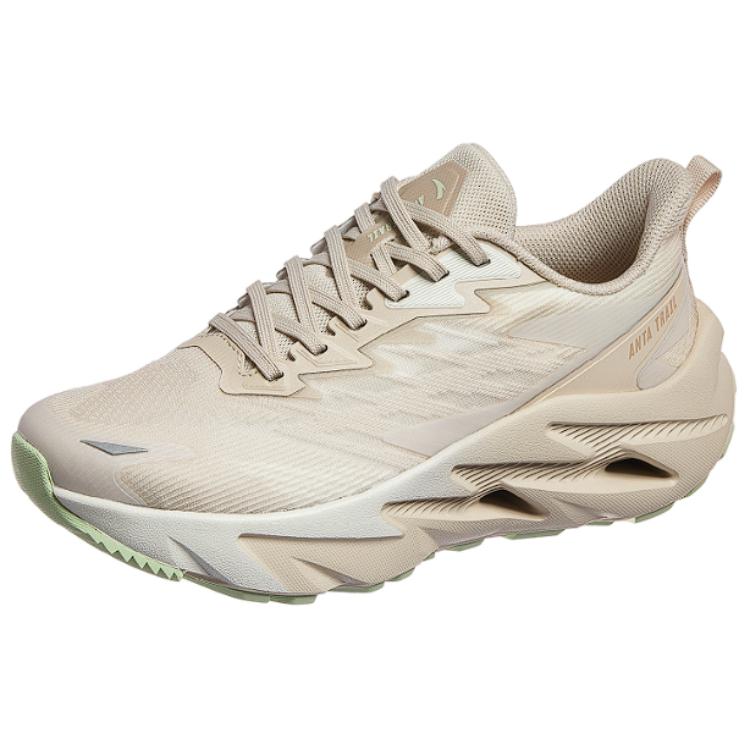 Anta Comfortable Cushioning, Wear Resistant Low top Running Shoes Women’s White Brown