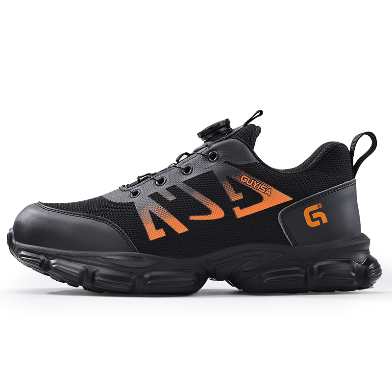 LANOUDUN Impact Resistant, Lightweight, Slip Resistant Low top Outdoor Shoes Unisex Black