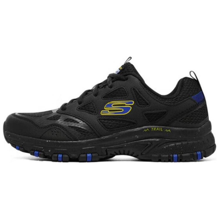 Skechers Hillcrest Cushioning Abrasion Resistant Cushioning, Wear Resistant Low top Running Shoes Men’s Black Blue
