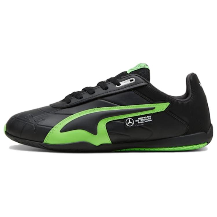 PUMA Mercedes Amg Slip Resistant Abrasion Resistant Low top Casual Running Shoes Unisex Black Green