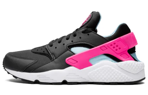 Nike Air Huarache Run Black Laser Fuchsia Blue Gale