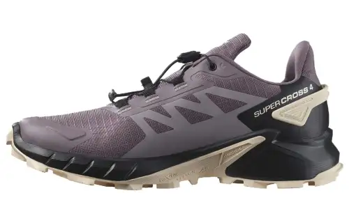 SALOMON Supercross 4 Sports Breathable Low top Running Shoes Women's Light Purple