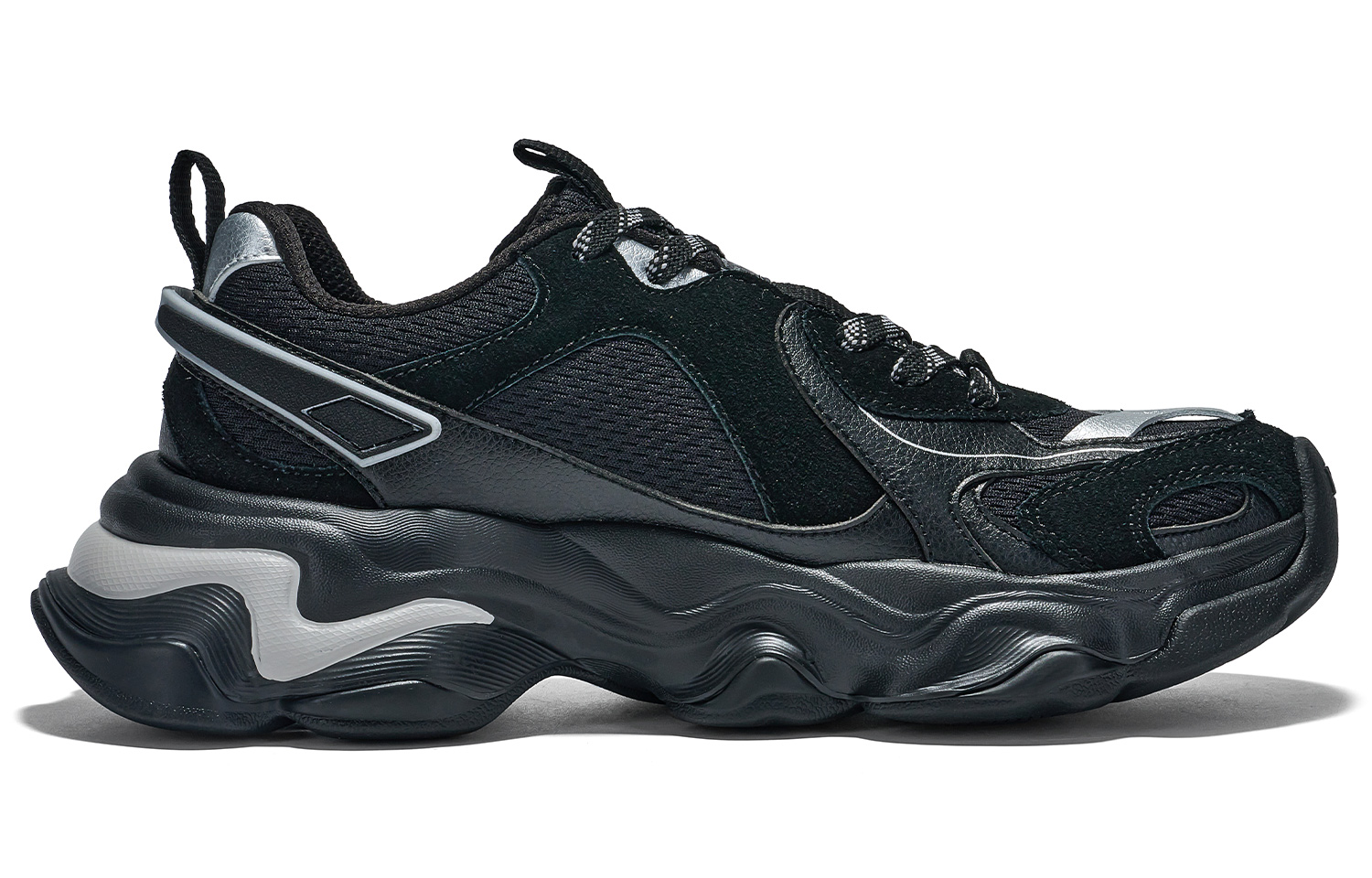 Kappa Slip Resistant Abrasion Resistant Low top Running Shoes Unisex Black
