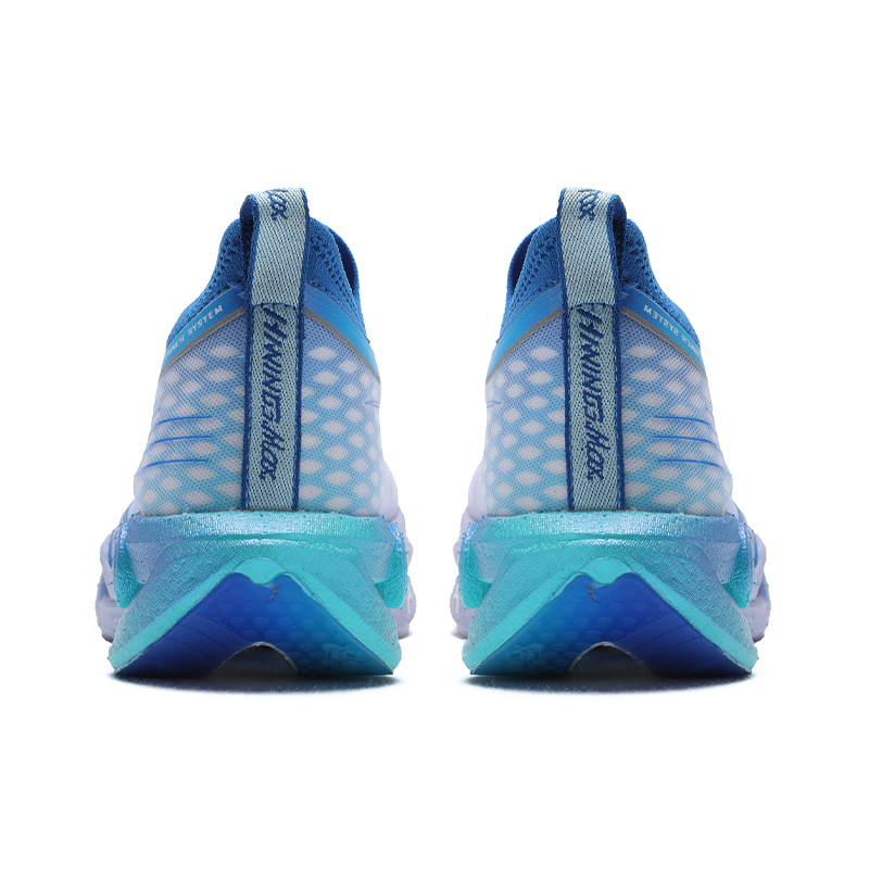 HEALTH Cushioning Breathable Low top Marathon Running Shoes Unisex Purple Blue