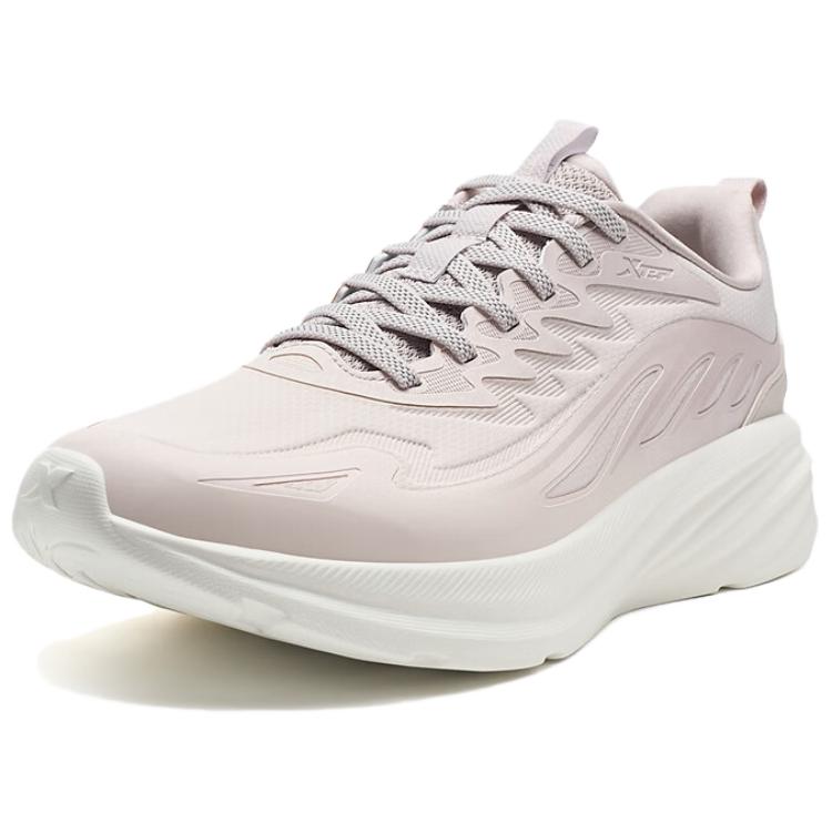 XTEP Cushioning Coverage Lightweight Low top Casual Running Shoes Women’s Pure Pink Silent Gray