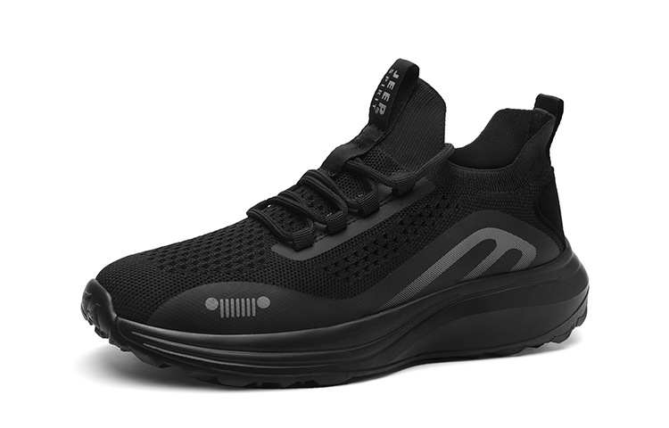 Jippo JEEP SPIRIT Cushioning Breathable Lightweight Cushioning Breathable Lightweight Low top Running Shoes Men’s Black