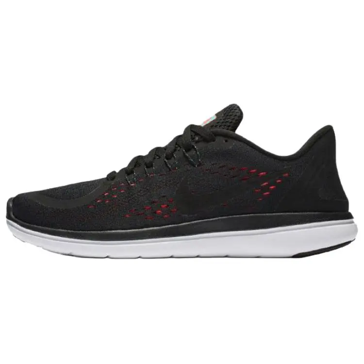 Nike Flex 2017 RN Slip Resistant Abrasion Resistant Low top Running Shoes Women's Black