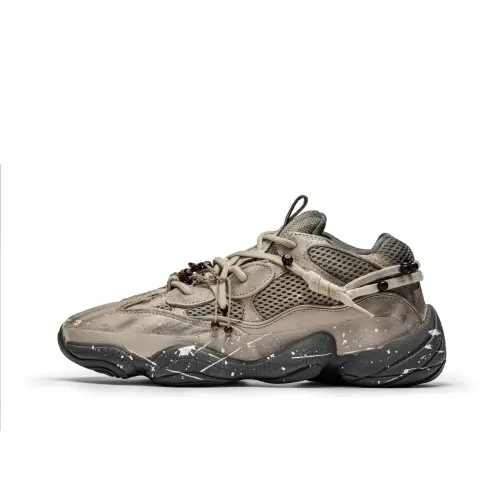 Adidas Originals Yeezy 500 Chunky Sneakers Unisex Low Top Gold/Gray