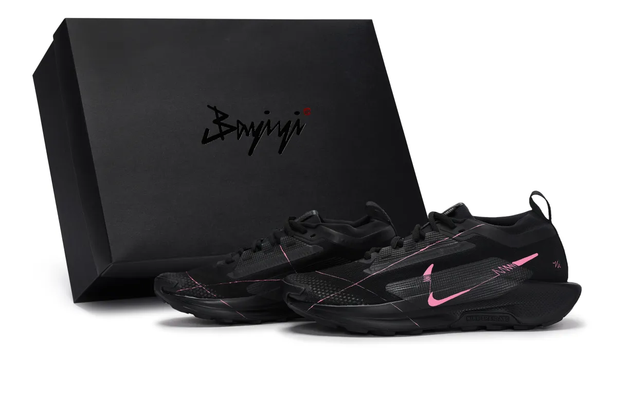 Nike Pegasus Trail 5 Abrasion Resistant Abrasion Resistant Low top Running Shoes Men's Black Pink