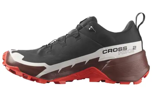 SALOMON CROSS HIKE 2 Slip Resistant Low top Outdoor Shoes Men's Black Red